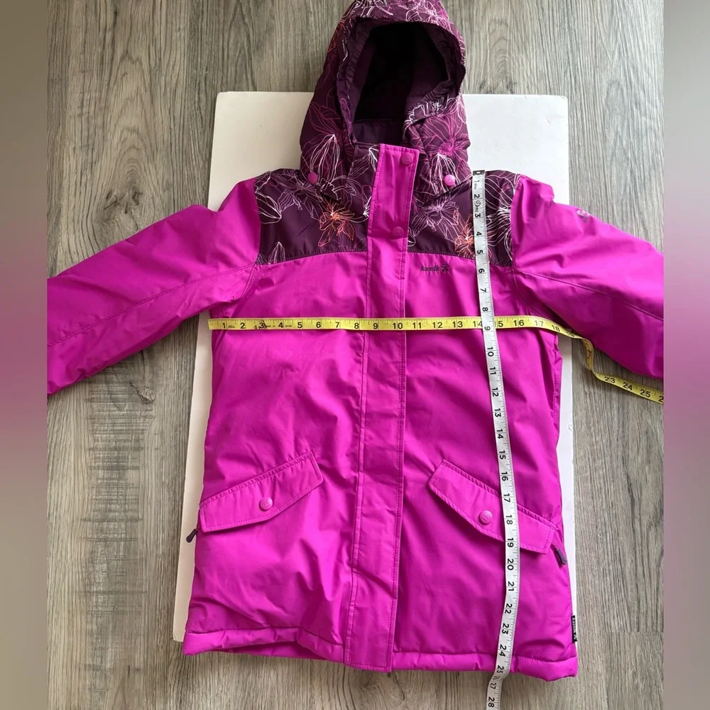NEW Kamik Cami Leilani print jacket plum/fuschia NWOT